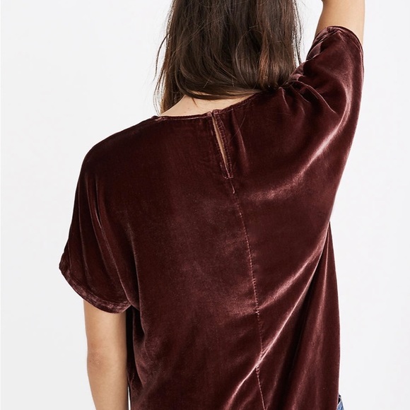 Madewell velvet top - Picture 3 of 5
